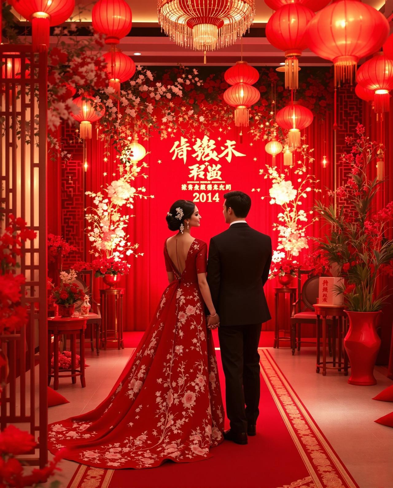 明星婚礼现场